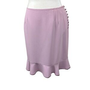 Bloomingdale's pencil skirt size 8P mermaidcore ruffle feminine fairy midi